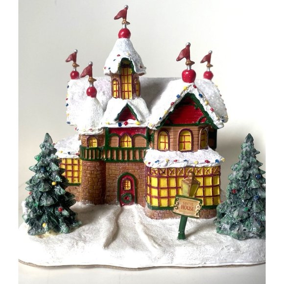 Thomas Kinkade Nort Pole Village Colecction Lighted - Picture 1 of 9